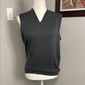 Peter Geeson New Wool Womens Sweater Vest England Gray Size Medium Golf